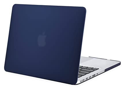 MOSISO Hülle Kompatibel mit MacBook Pro 15 Zoll mit Retina Display Ältere Version A1398 Release 2015-2012, Plastik Hartschale Schutzhülle, Navy Blau