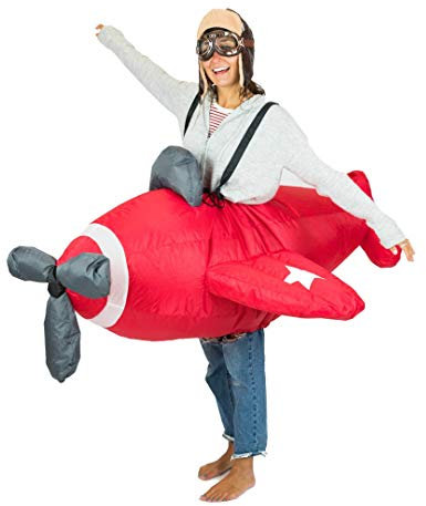 Bodysocks® Aufblasbares Flugzeug Kostüm für Erwachsene