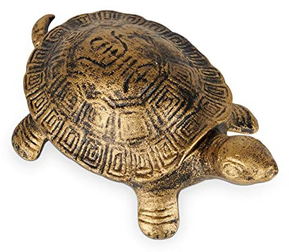 Ozzptuu Zigarren-Aschenbecher aus Gusseisen, Schildkröten-Design, dekorativer Aschenbecher für Zuhause oder Bar, Tischkunst, Dekorationen