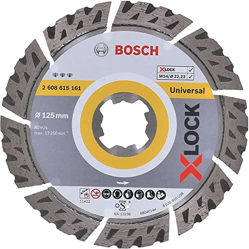 Bosch Accessories 2608615161 Disque à Tronçonner Diamanté Best for Universal (universel, X-LOCK, Ø 125 mm, Alésage : 22,23 mm, Largeur de Coupe de 2,4 mm)