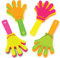 Baker Ross- Minicarracas de manos (Pack de 8) Carracas de plástico perfectas para bolsas de regalo para niños, fiestas de Halloween, rellenos de piñata o regalos de cumpleaños