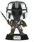POP Funko Star Wars Mandalorian mit Dunkelschwert (Chrom & Glow in The Dark), Exklusiv