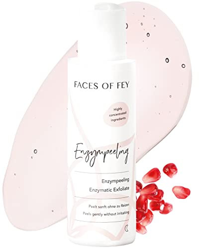 Enzympeeling FACES OF FEY – klärendes, enzymatisches Peeling mit Enzymen aus Granatapfel, Papaya & Mango für reine Haut - 100ml Liquid Exfoliator