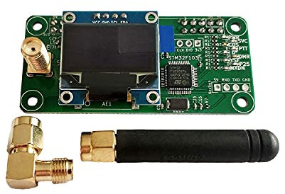 AURSINC MMDVM Hotspot Board + Antenna Supporto UHF VHF Supporto P25 DMR YSF DSTAR NXDN POCSAG per Raspberry Pi-Zero W, Pi 3 (piastra OLED)