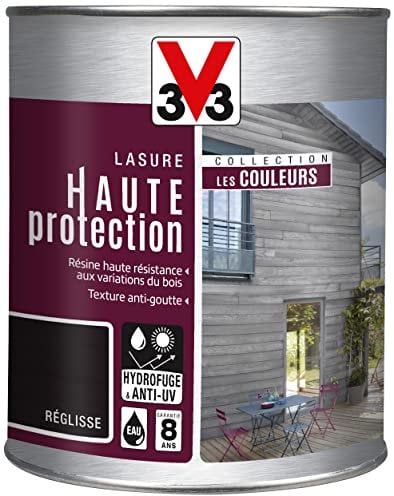 V33 Lasure haute protection, Les couleurs, Réglisse 1L