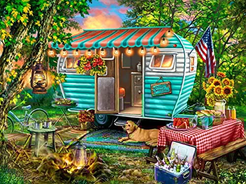 Springbok's 500 Piece Jigsaw Puzzle Home Sweet Home - Unique Cut Pieces