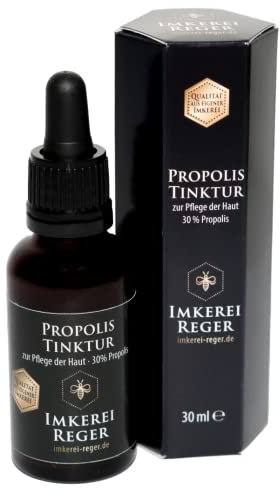 Imkerei Reger Propolis Tinktur 30ml, mit 30% natürlichem Propolis, direkt vom Imker, Propolis Tropfen mit Alkohol