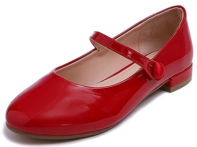 Feversole Women's Mary Jane Fashion，Scarpe Basse Classiche da Donna Décolleté Eleganti Mary Jane con Fibbia Morbida Scarpe da Ballo per Balletto per Donna