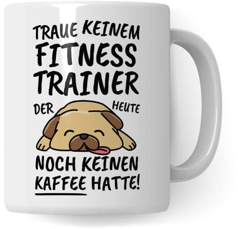 Taza para entrenador de fitness, regalo para profesiones con texto en alemán