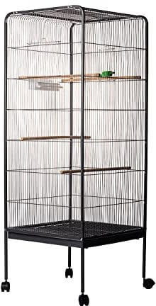 AQPET Voliera Gabbia per Volatili Uccelli Canarini Completa, Senza Tetto - 146x54x54 cm