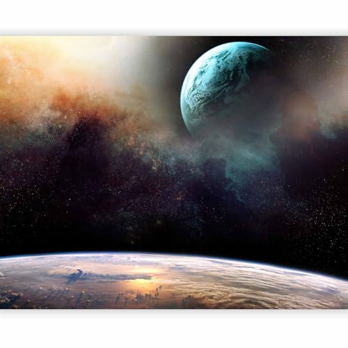 murando Fototapete selbstklebend Planeten 392x309cm Foto Tapete Tapetenfolie Möbelfolie Wandverkleidung Wandtapete Motivtapeten Bildtapete Wohnzimmer 3d Effekt Natur Kosmos Astrologie Nachthimmel