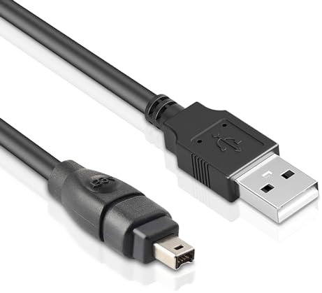 LBSC USB 2.0 Male to IEEE 1394 4Pin Male iLink Adapter Convertor Cable Cord Firewire to USB for DCR-TRV75E DV