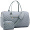 LOVEVOOK Reisetasche Damen, Weekender Travel Bag Kliniktasche Geburt Sporttasche mit Kulturtasche, Schuhfach & Nassfach, Wasserdichte Gym Bag, Handgepäck Tasche für Flugzeug Reisen, Hellgrau