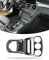 LALAIJDOU Mittelkonsole Armaturenbrett-Rahmenabdeckung, Carbon, Innenraumzubehör passend für 2015-2018 Mercedes-Benz C-Klasse W205, 2015-2018 GLC-Klasse (ohne Uhr)