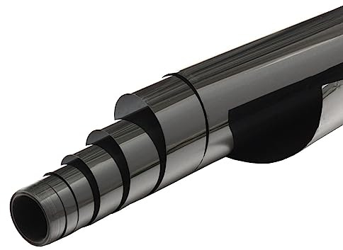MOCNT Film de Teinte Vitre Voiture 20% VLT Film Teinté Fenêtre Fumée Noir | Rouleau Autocollant Verre Film Teinte Solaire Protection Film de Verre Anti Regard 50cm X 300cm