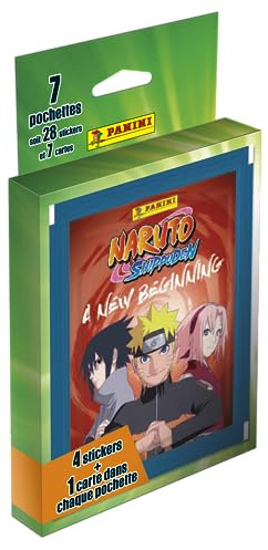 Panini Naruto Shippuden 2-Un Nouveau Start Blister 7 Hüllen, 004628KBF7