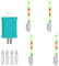 Knicklichter Angeln, 4 Stück Angeln Leuchtstäbe Float Glow Stick Nachtfischen Knicklichter Fluoreszierendes Rod Tip Glow Sticks für Angeln (Without Bell-A)