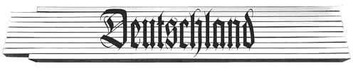 2m Zollstock weiß - Deutschland - mit Text oder Spruch Glieder-Maßstab - Meterstab bedruckt - für Männer Opa Papa Vatertag Wunschtext Weihnachten Baustelle - Geschenk