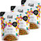 Fiid 100% Natural Vegan Microwave Ready Meals - Indian Chickpea & Lentil Chana Masala - 3 x 275g (Vegetarian Food Pouch, High in Fibre & Protein, Low in Sugar)