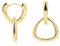 ALEXCRAFT Dicke Drop Ohrringe Gold Hängend Dreieck Triangle Creolen Chunky Gold Dangle Hoop Earrings für Frauen Freundin Mama