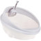 BUGUUYO 1 Set Cat Litter Feeder Refill Cats Supply Kit Enclosure Sifter Automatic Cat Litter Furniture Pan - Deterrent Liners Boxes Toilet Light Grey Plastic