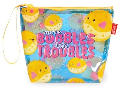 LEGAMI Damen Pochette Mare Strandtasche, Blau