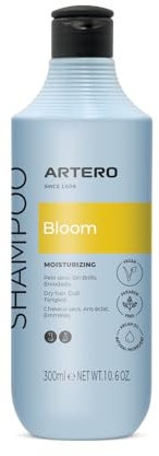 Artero Bloom Hundeshampoo mit Arganöl, ideal für Hunde mit langem Haar, trocken oder geschädigt, verleiht Glanz, Geschmeidigkeit und Nährung, ohne die Haut auszutrocknen. Super feuchtigkeitsspendend.