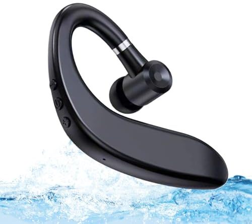 Auricolari senza fili impermeabili – Auricolari wireless a prova di sudore, auricolari da corsa, cuffie senza fili leggeri per corsa, doppia cancellazione del rumore per telefono cellulare, per donne