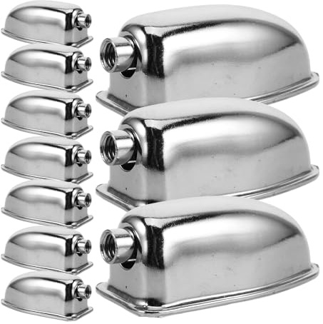 MAGICLULU 10 Stück Teiliges Metall trommel ohr Verstellbare Snare Bass Drum Lugs Percussion zubehör Einfache Montage Kompatibel mit Diversen Schlagzeugmarken Silberfarben