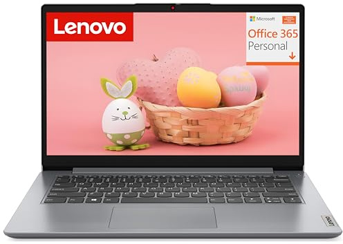 Lenovo Ideapad Ultrabook pour ordinateur portable 2026 pour la maison et le travail, Microsoft Office 365, Copilot AI, SSD 128 Go, disque dur externe 500 Go, RAM 8 Go, processeur Intel multi-cœurs