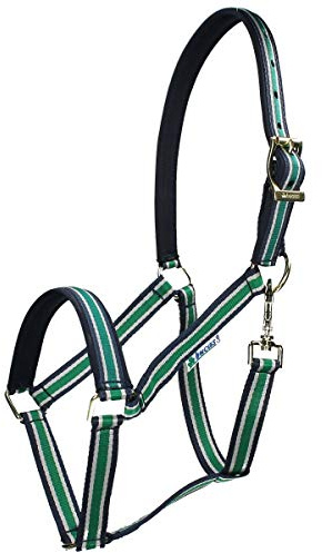 Bucas Dublin - Luxushalfter XL Blau-Gestreift