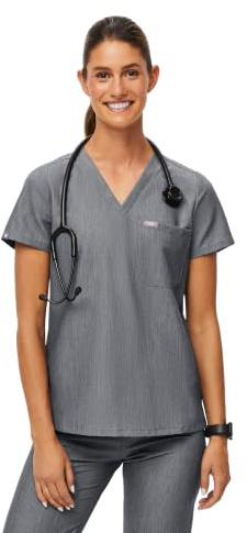 FIGS Catarina Scrub Tops für Damen, Klassische Passform, 1 Tasche, Vier-Wege-Stretch, Anti-Falten für Damen, Gpt, XX-Small