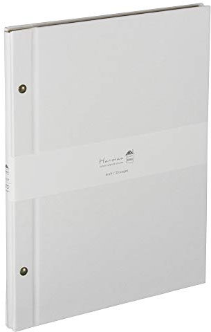 Nakabayashi Co, Ltd. Harmaa Haruma Outside The Screw-Type Album A4 White A-HRA4-301-W