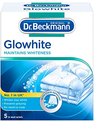 Dr Beckmann Glowhite Fabric Whitener with Stain Remover (5 x 40g Sachets)