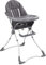 vidaXL Baby Hochstuhl für 6 bis 48 Monaten Zusammenklappbar Babystuhl Kinderstuhl Kinderhochstuhl Babyhochstuhl Baby Essstuhl Grau Weiß