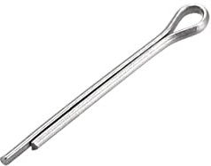 sourcing map 30Stk.Geteilter Splint 1mm x 10mm 304 Edelstahl 2 Zinken Schlüssel Silber