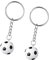 Jadive 2 Pièces Porte-Clés de Football Mini Ballon de Footbal Anti Stress Cadeau pour Fan de Football Équipe de Football Sacs Cadeaux pour Adultes et Enfants Cadeaux de Fête(Classique,2,2 cm)