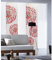 MADECOSTORE Panneau Japonais Voile imprimé Fleurs - Blanc - L60 x H300cm