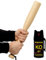 GERCAR Power Abwehr Set Baseballschläger massiv aus Holz und Pfefferspray Tierabwehr - Kompakter 48cm Bat mit 40ml KO Jet (weitstrahl) - Self Defense Selbstverteidigung