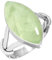 Jeweloporium 925 Silber Ringe für Frauen Größe 70(22.3) Grün Natürlich Prehnit Edelstein Jahrgang Silber Ringe Halloween Geschenk Solitär Schmuck