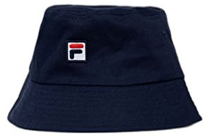 FILA Unisex Bizerte Fitted Bucket Hut, Medieval Blue, OneSize