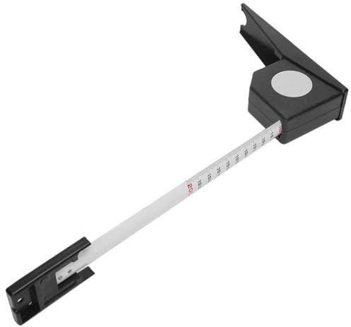 Misuratore di Altezza Parete in ABS 2 M Stadiometro Portatile per Uso Domestico Righello per Metro a Nastro Retrattile 2 M/6,6 Piedi per Adulti e Bambini(Nero)