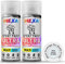 mexa Spray Paint | White Glossy | Perfect for Radiator, Plastic, Fabric, Metal, Bike, Marking | 2 x 400ml | RAL 9010 | Double Pack