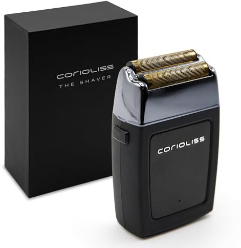 Corioliss The Shaver | Afeitadora Electrica Profesional | Láminas Titanio | Afeitado Preciso Hombre | Barba y Cabeza | Recargable | Batería 1,5 horas uso