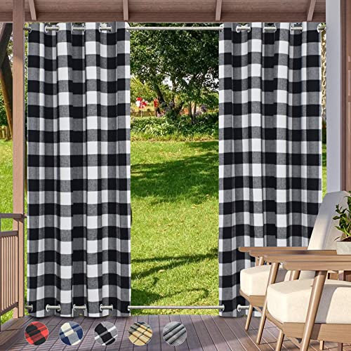 Tende da Esterno Personalizzato, Tende Termiche Isolanti Tende Idrorepellenti con Anelli(Sopra E Sotto), Tenda per Gazebo da Esterno per Portico, Pergolato, Cortile, Porta Pergolato (1 Pezzo)