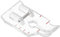 sourcing map 1/4 Quiltfuß Nähmaschine Nähfuß PP Kunststoff Nähfuß 31x17mm