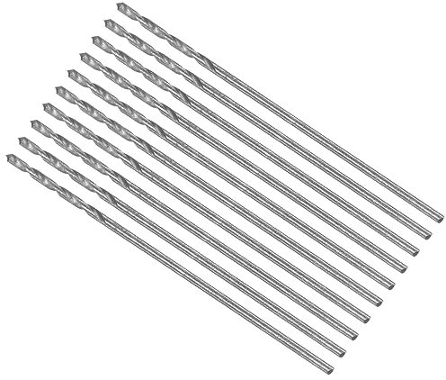 CoCud Micro Taladro Brocas, 0,75mm Diámetro 30mm Total Longitud, 6542 Alta Velocidad Acero Totalmente Rectificado Brocas Helicoidales - para Cobre Metal Madera, 10uds