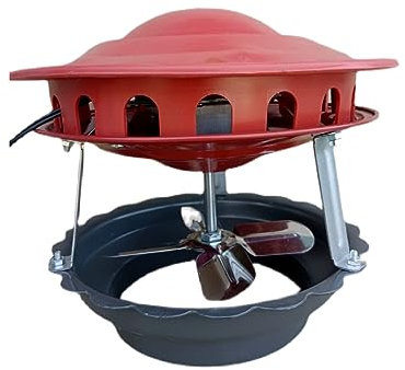 JHKJ 80 W Kaminventilator, Dach-Saugzug-Kamin-Abluftventilator, Kamin-Ventilator, Saugzug-Ventilator für Kamin, Kamin-Abluftventilator