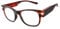 OuShiun Reading Glasses with Light USB Rechargeable LED Lighted Reading Glasses Blue Light Blocking Magnifier Eyeglasses (Tortoise,1.5)