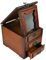 Cabilock Retro Schmuckaufbewahrungsbox aus Holz mit Spiegel Vintage Schmuck Organizer für Ohrringe und Dekorative Schmuckschatulle für Frauen und Mädchen